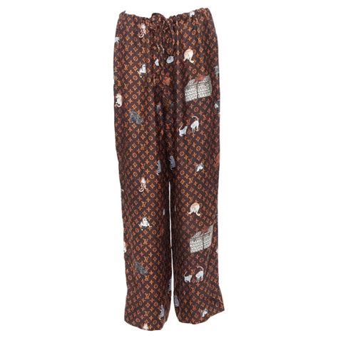 lv pajama pants|louis vuitton silk pajamas.